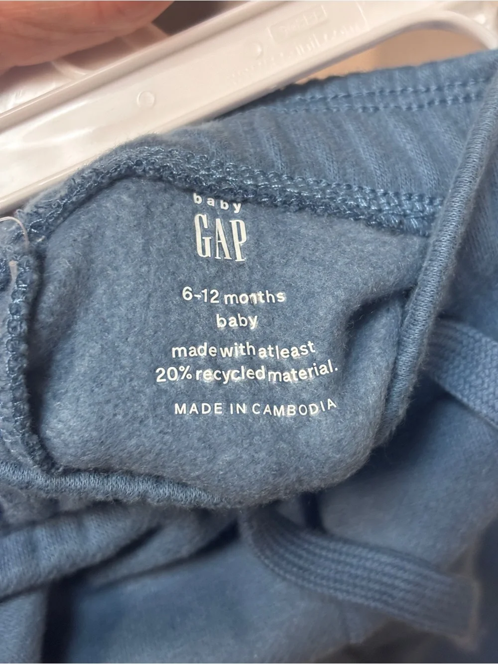 NWT Baby GAP bundle of three (3-6mo, 2x6-12mo) Dusty Blue Fleece Joggers